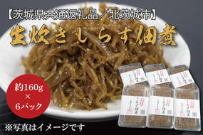 【茨城県共通返礼品／北茨城市】生炊きしらす佃煮 約160g×6パック(DO-3-1)