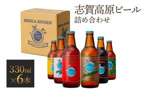 玉村本店 志賀高原ビール6本セット 【 クラフトビール 志賀高原ビール 飲み比べセット ビール 詰め合わせ セット 地ビール 飲み比べ 黒ビール IPA ipa ペールエール ギフト 酒 お酒 アルコール 飲料 志賀高原 長野県 長野 】