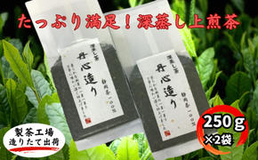 たっぷり満足！深蒸し上煎茶（250g×2袋）