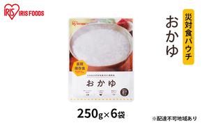 【防災】災対食パウチおかゆ  250g×6袋