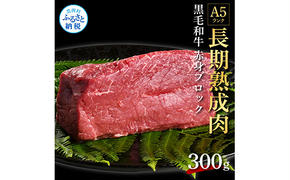 TKA164　天下味 長期熟成肉 エイジングビーフ 黒毛和牛 ももブロック 300g もも肉 モモ 国産 黒毛和牛 A5ランク 肉 牛肉 ブロック 和牛 赤身 塊肉 人気 老舗焼肉店 冷凍 新鮮 真空パック 贅沢 お祝い 高知 芸西村 返礼品 故郷納税 贈り物 贈答 ギフト 10000円