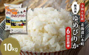 6ヵ月連続お届け　銀山米研究会の無洗米＜ゆめぴりか＞10kg【機内食に採用】