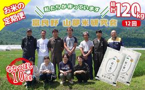 【令和5年度産】◆12ヵ月定期便◆ 富良野 山部米研究会【 ななつぼし 】精米 5kg×2袋（10kg）お米 米 ご飯 ごはん 白米 定期 送料無料 北海道 富良野市 道産 直送 ふらの