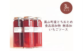 埼玉県嵐山町産いちご使用 特製いちごソース　3本セット