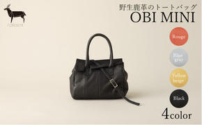 バッグ OBI MINI 野生鹿革 トートバッグ  カバン 革 鹿革 革製品 レザー 皮革製品 ファッション かばん 手提げ