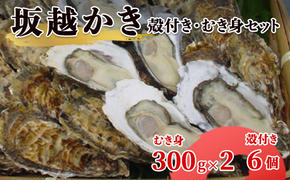 【2025年1月中旬から出荷】坂越かき 殻付き6個・むき身 (300g×2)セット（北海道・沖縄・離島への配送不可）[ 牡蠣 冬牡蠣 ]