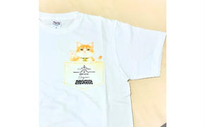 猫城主　さんじゅーろTシャツ（ホワイト）