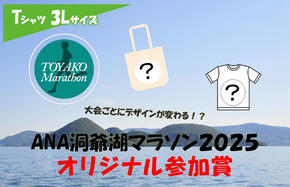 [CF2]ANA洞爺湖マラソン2025に参加できない方へ!2025年Tシャツ(3Lサイズ)+バック(※エントリー権は含まれません)