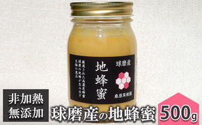 はちみつ 無添加 非加熱 希少 錦町産 くま（球磨）産 地蜂蜜 500g×1本