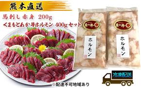 馬刺し 熊本 赤身 あか牛 ホルモン セット 赤牛 熊本 和牛 肥後 熊本直送 馬刺 馬肉 肉 お肉 冷凍 配送不可:離島