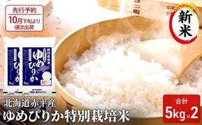 【先行予約2024年産米・10月下旬より順次出荷】北海道赤平産 ゆめぴりか 10kg (5kg×2袋)特別栽培米 米 北海道