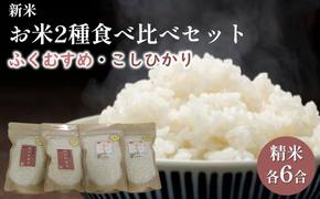 【先行予約】お米２種食べ比べセット（令和6年度産）合計12合