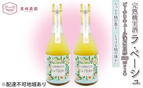 桃 の お酒 ラ・ペーシュ 清水 白桃 500ml×2本 セット 岡山 赤磐市産 果物 フルーツ ピーチ リキュール