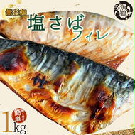 【ご家庭用　訳あり】無添加　塩さばフィレ　1kg
※着日指定不可