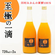 【無添加】田村みかんの新鮮100％ジュース「至極の一滴」720ml×2本入り
※着日指定不可