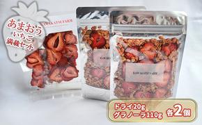 ドライフルーツ グラノーラ セット あまおうドライ 20g×2＋いちごいちごいちごあまおうグラノーラ 2パック セット