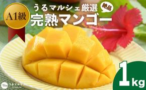 A1ランク　絶品！甘くてジューシーうるマルシェの贈答用完熟マンゴー 1kg