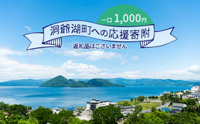 洞爺湖町 寄附のみの応援受付 1,000円コース（返礼品なし 寄附のみ 1000円）