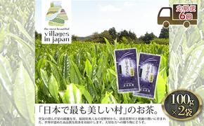 定期便 6ヶ月 お茶 煎茶 八女茶 100g×2袋 奥八女 星野村 深蒸し 高級 深蒸し 茶 星野茶 緑茶 6回 コース お楽しみ