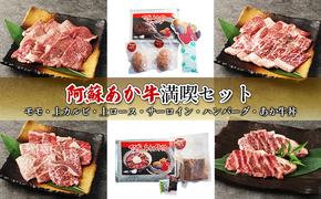 焼肉 セット 食べ比べ カルビ ロース ハンバーグ 阿蘇 あか牛 満喫セット 赤牛 焼き肉 牛肉 肉 お肉 配送不可：離島