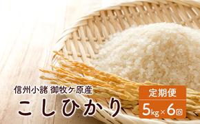 信州小諸 御牧ケ原産こしひかり定期便（5kg×6回）