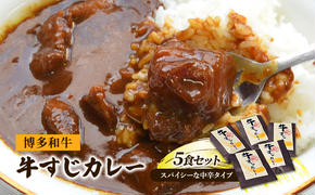 レトルトカレー セット 5食 博多和牛 牛すじカレー 200g×5 レトルト カレー 牛肉 肉 お肉 レトルト食品  じっくり煮込んだバリうま ゴロッと入ったコラーゲン♪