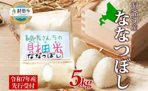 北海道産 財田米 ななつぼし 5kg 令和7年産 先行予約 2025年9月中旬よりお届け 数量限定 たからだ米 お米 米 コメ 精米 北海道米 ご飯 ごはん 甘み 粘り ライス ブランド米 国産 お取り寄せ 洞爺湖町