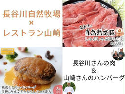 しゃぶしゃぶ肉 もも肉 500g ポークハンバーグ 2個 セット 詰め合わせ 長谷川の自然熟成豚 湯煎 湯せん おかず 惣菜 ハンバーグ レトルト食品 簡単調理 しゃぶしゃぶ しゃぶしゃぶ用 モモ肉 豚 ぶた ブタ 豚肉 肉 お肉 青森 青森県