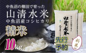 【新米先行受付】新潟県魚沼産コシヒカリ「山清水米」精米10kg