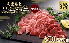 FKK19-833_【定期便3回】くまもと黒毛和牛 焼肉用 500g