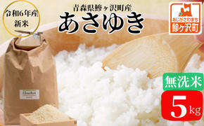 先行予約 新米 令和6年産 あさゆき 無洗米 5kg 米 白米 こめ お米 おこめ コメ ご飯 ごはん 令和6年 H.GREENWORK 青森 青森県