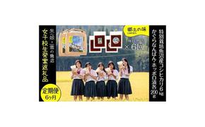 【令和6年産】定期便！女子高生発案！農家とコラボ！県認証特栽魚沼コシヒカリ（毎月6kg+かぐらなんばん・ホッポロ漬各200g）×6回