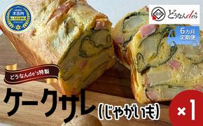 【6カ月定期便】 どうなんde's特製 ケークサレ（じゃがいも）