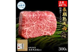 特選 ロースブロック 土佐あかうし 長期熟成肉 300g 田野屋銀象 完全天日塩付き ロース 牛肉 ブロック 肉 お肉 和牛 国産 牛 熟成肉 ブロック肉 豪華 贅沢 真空パック 冷凍配送