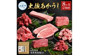 特選 土佐あかうし 8ヶ月定期便 長期熟成肉 8種 田野屋銀象 完全天日塩付き 牛肉 肉 お肉 和牛 国産 牛 赤身 ヒレ カルビ ロース ブロック ステーキ スネ肉 熟成肉 贅沢 真空パック 冷凍