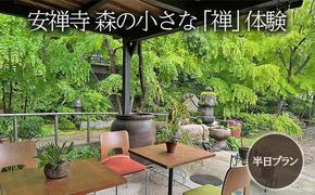 体験チケット 森の小さな「禅」体験 坐禅 お茶席 写経 鍼灸 赤磐市 安禅寺