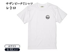 Tシャツ サザンビーチTシャツ レトロ ホワイト 白 メンズ レディース 半袖 綿100% サザンビーチ 茅ヶ崎 烏帽子岩 えぼし岩 茅ヶ崎市 神奈川県