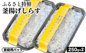 ふるさと特鮮釜揚げしらす 250g×2セット【家庭用パック】 ※北海道・沖縄・離島への配送不可