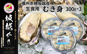 牡蠣 坂越かき 生食用 むき身 300g×3個 (計900g)[ 生牡蠣 冬牡蠣 かき カキ 真牡蠣 ]