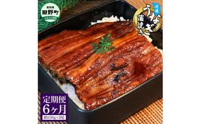 ヤマシン特選うなぎの蒲焼き 2尾 6ヶ月定期便 約130g×2尾 タレ付き 山椒付き 鰻 ウナギ 無頭 国産 蒲焼 かば焼き かばやき 特製タレ おいしい ふっくら お取り寄せ