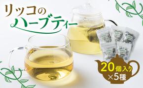 ハーブティー セット ( 20個 × 5種 ) 国産 愛知県 南知多町 詰め合わせ ティーバッグ ハーブ 飲み比べ オリジナル 自家製 人気 おすすめ