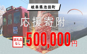 【岐阜県池田町】寄附のみの応援受付 (返礼品はございません)500,000円