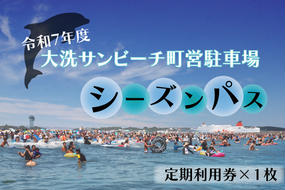 令和7年度 大洗 サンビーチ 町営駐車場 シーズンパス (定期利用券) ×1枚 海水浴 サーフィン 潮干狩り レジャー 茨城県 大洗町