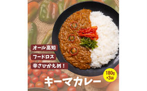 キーマカレー 180g×3個 計540g カレー キーマカレー ご飯 お供 辛さ控えめ 精肉店 トマト ピーマン ミンチ レトルト 豚肉 牛肉 鶏肉 常温保存 OK おかず 惣菜 時短調理 国産