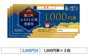 【右大臣】感謝券 3000円分 1000円×3枚 愛知県 蟹江町