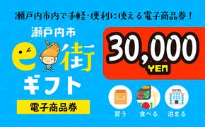 電子商品券　瀬戸内市e街ギフト（30，000円分）