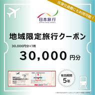 100-82 北海道紋別市　日本旅行　地域限定旅行クーポン30,000円分