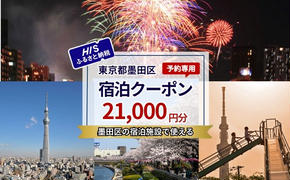HISふるさと納税宿泊予約専用クーポン（東京都墨田区）21,000円分