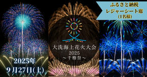 ふるさと納税レジャーシート席券 (1名様分)　【2025年9月27日(土)】大洗海上花火大会 〜千櫓祭〜