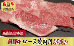 【最高級A5等級】飛騨牛ロース焼肉用300g